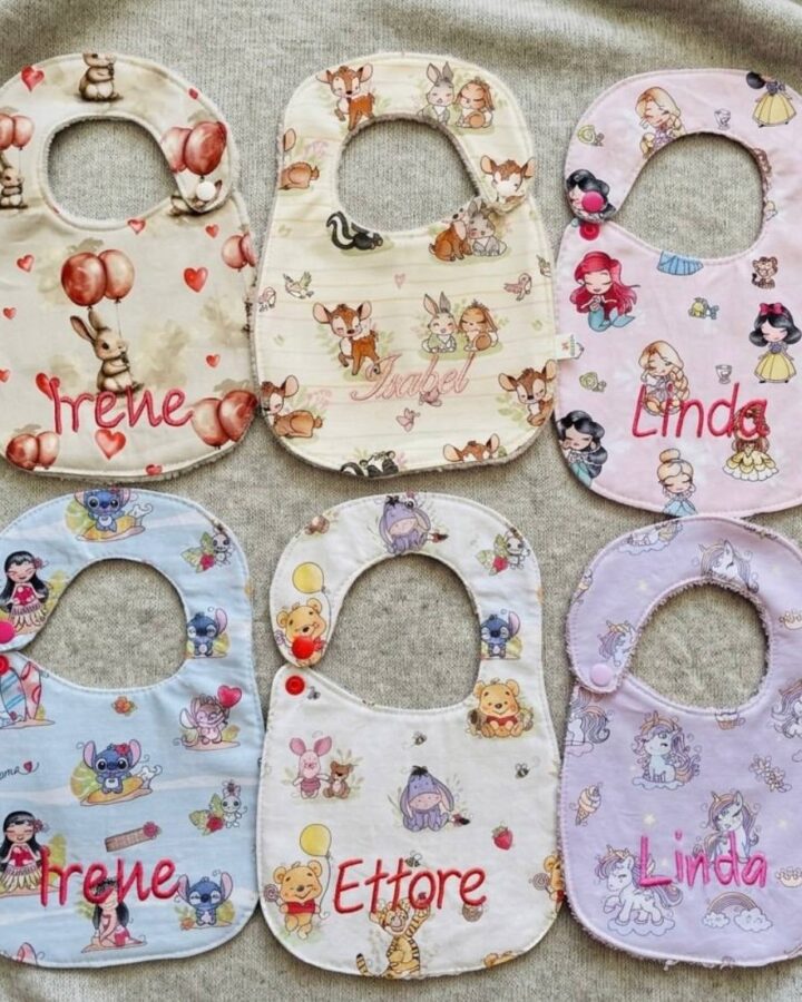 Bavaglino neonato personalizzato